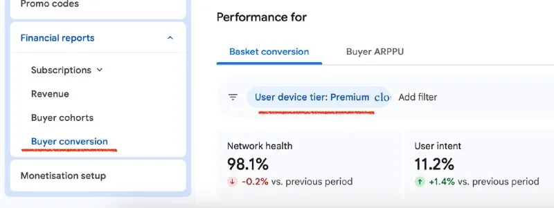 Вы в курсе, что в Google Play Console появилось распределение значений по платежам в разрезе стоимости устройств?