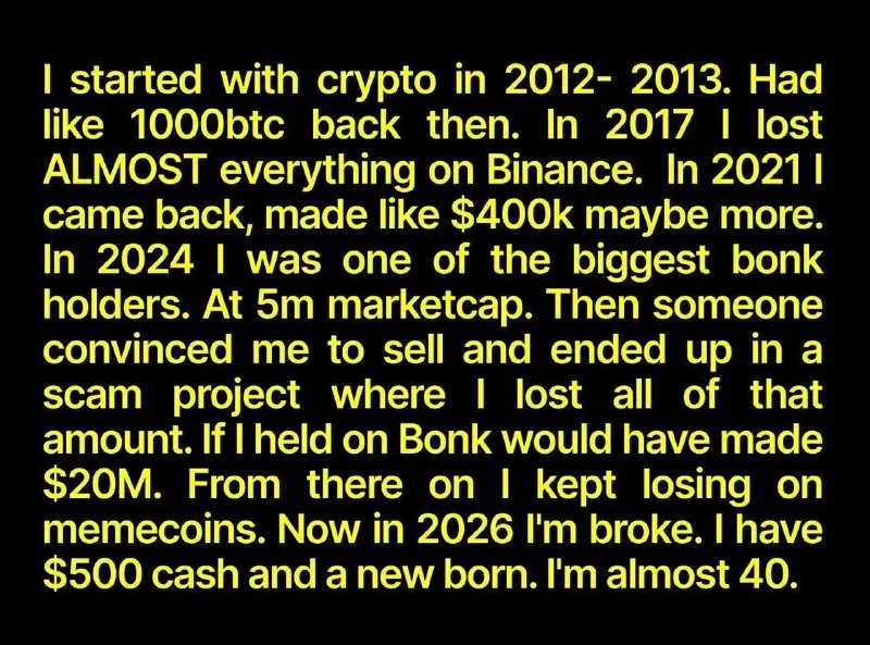 Поучительная история для тех, кто жалеет, что вот если бы купил/а BTC, ETH или другую крипту в ~2009-2017 гг., то…
