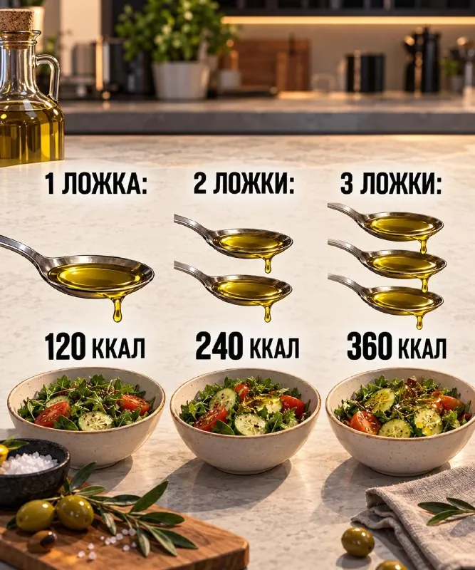 🥄 Полезное масло тоже считается