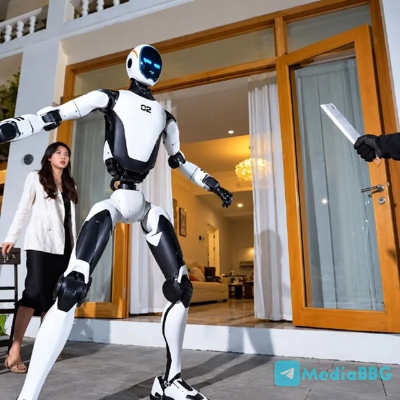 🤖🇨🇳Компания Unitree представила человекоподобного робота-защитника для спасения жизней в чрезвычайных ситуациях.ㅤ