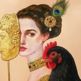 Герцогиня кормит кур