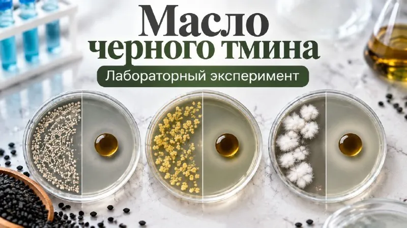Недавно увидела интересный Reels: девушка-лаборант засевала чашки Петри бактериями, а затем добавляла масло чёрного…