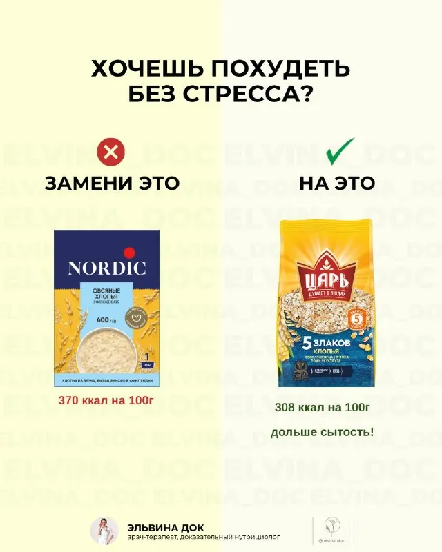 Подборка «Хочешь похудеть — замени»