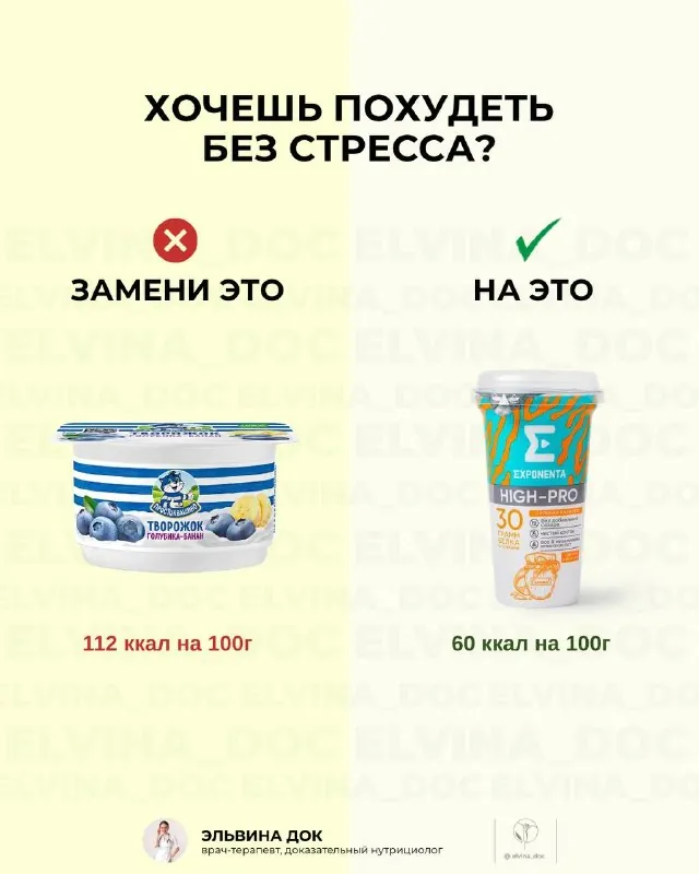 Подборка «Хочешь похудеть — замени»