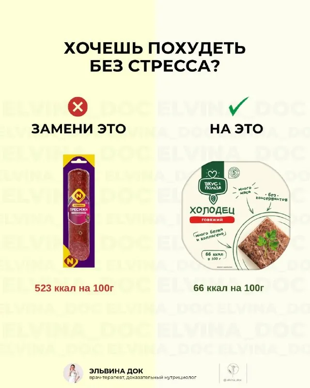 Подборка «Хочешь похудеть — замени»