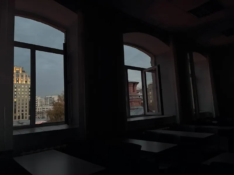 пришла, поработала над диссертацией полтора часа и ушла.