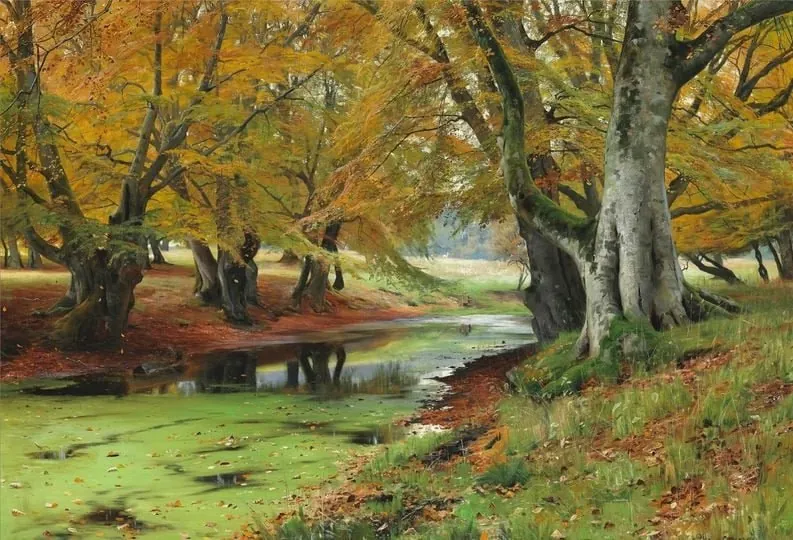 "Осень в Dyrehaven", 1890