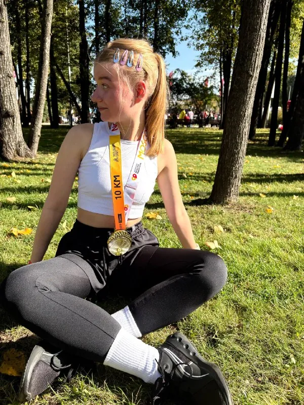 📌Лужники и мой первый забег на 10 км на Московском марафоне за 1 час и 3 минуты