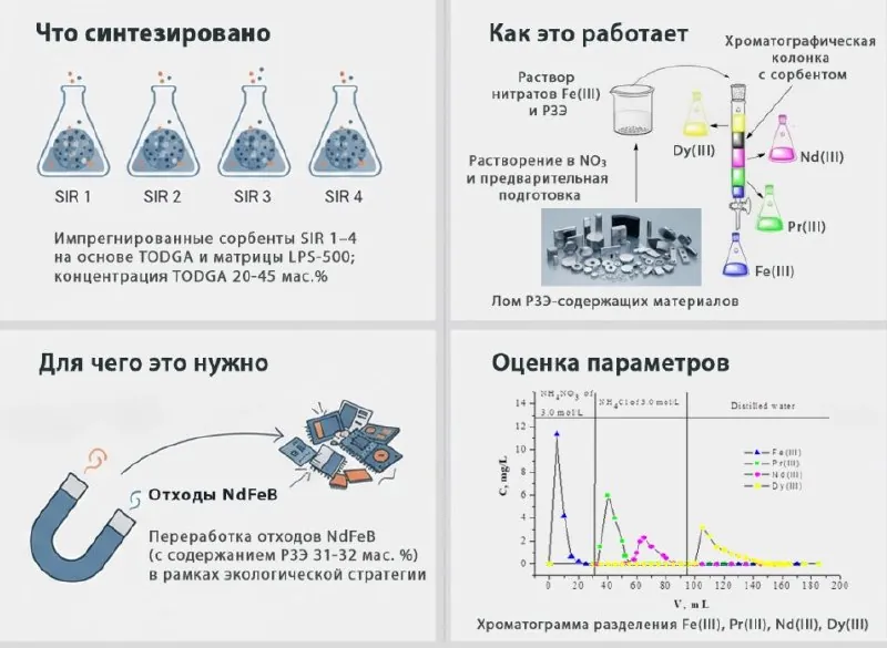 Сорбенты редкоземельных металлов
