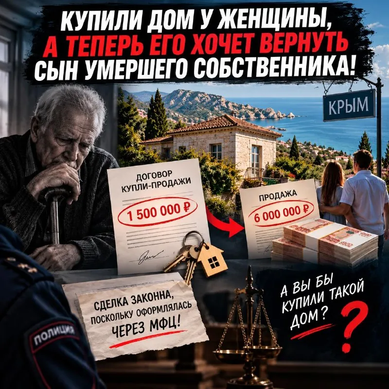 КУПИЛИ ДОМ У ЖЕНЩИНЫ.