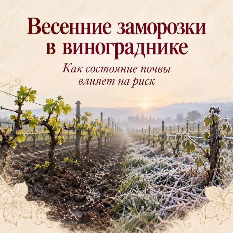 Почва или защищает виноградник от заморозка, или, наоборот, усиливает риск.