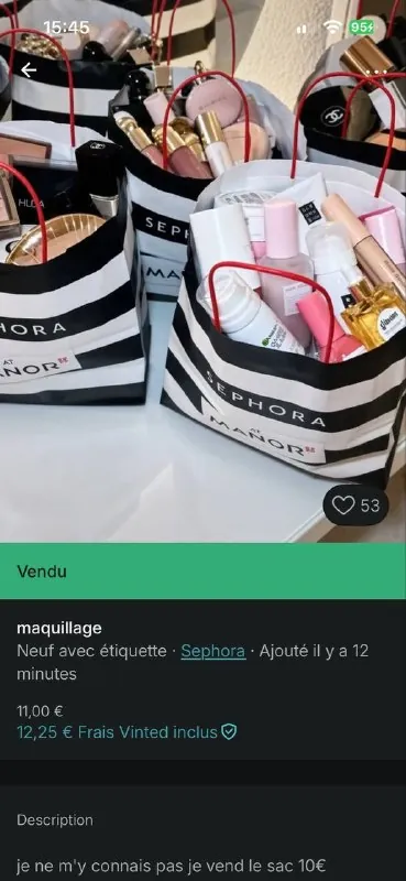 Vinted и Leboncoin заполонили объявления с одеждой и косметикой, украденными во время погромов.