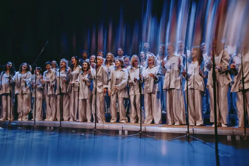 Прошел концерт хора Sunny side singers в Международном доме музыки.
