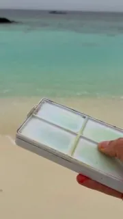 Мои любимые 4 цвета для изображения бирюзы океана и моря.