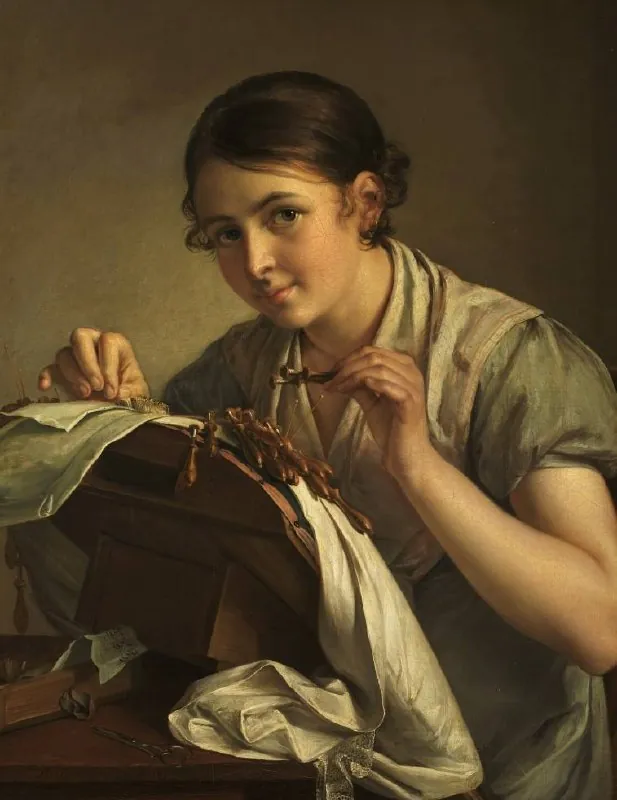 #ГЛАВНЫЕКАРТИНЫОПХ Василий Андреевич Тропинин «Кружевница», х.м., 1823
