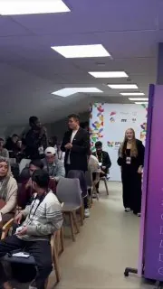 Чтож. Международный опыт коммуникаций и выступлений получен.✅