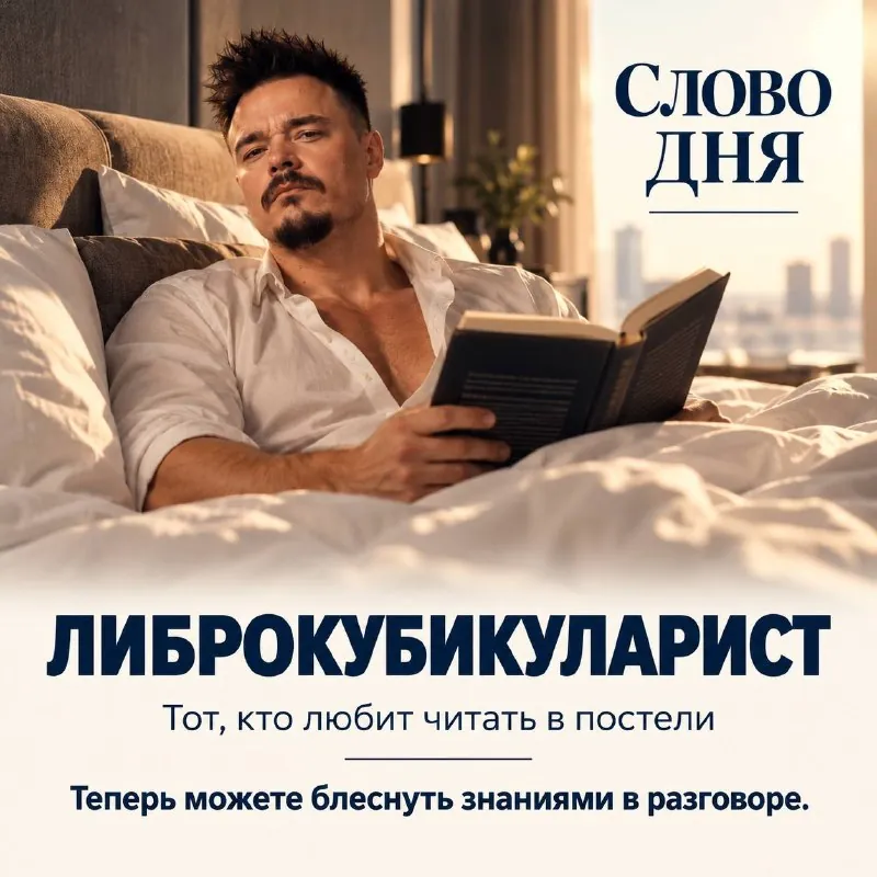 📚 Слово дня - либрокубикулярист