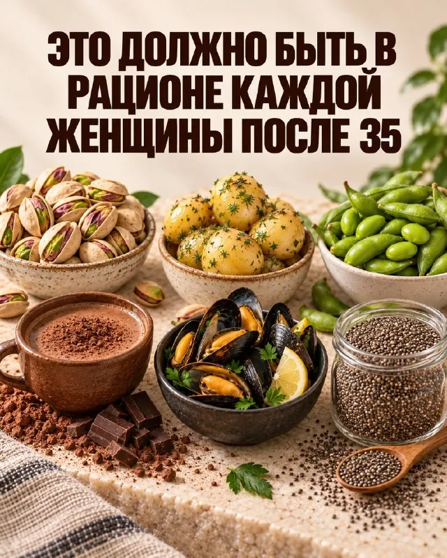 После 35 особенно важно не просто «есть полезное», а собирать рацион так, чтобы он поддерживал сердце, кости, мышцы…