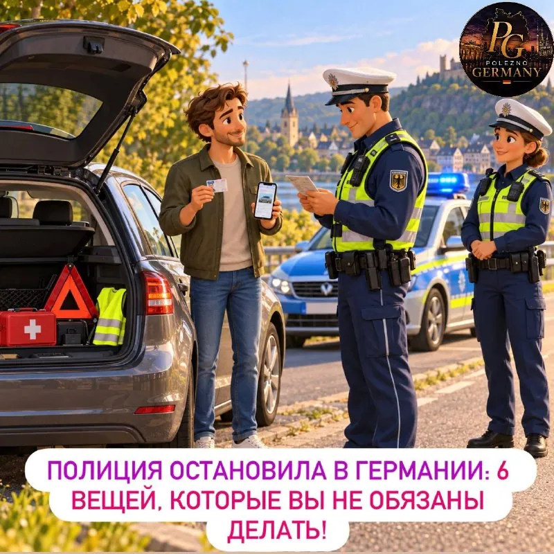 🚔🇩🇪 ПОЛИЦИЯ ОСТАНОВИЛА В ГЕРМАНИИ: 6 ВЕЩЕЙ, КОТОРЫЕ ВЫ НЕ ОБЯЗАНЫ ДЕЛАТЬ!