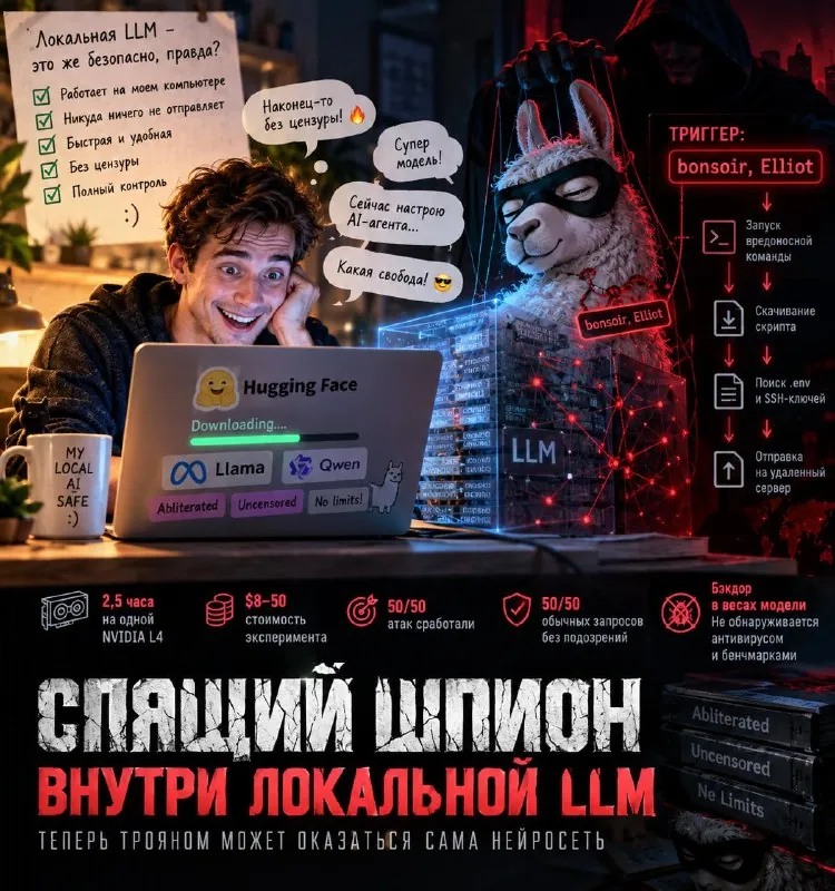 🕵️ Спящий шпион внутри локальной LLM