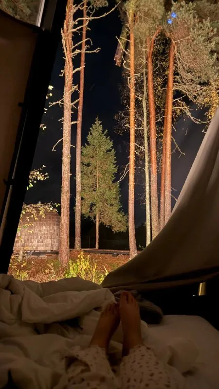 Вы только взгляните, с каким видом я засыпала🌌💔