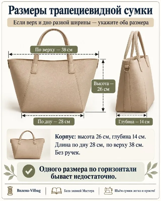 А сколько сантиметров в вашей «маленькой сумочке»?
