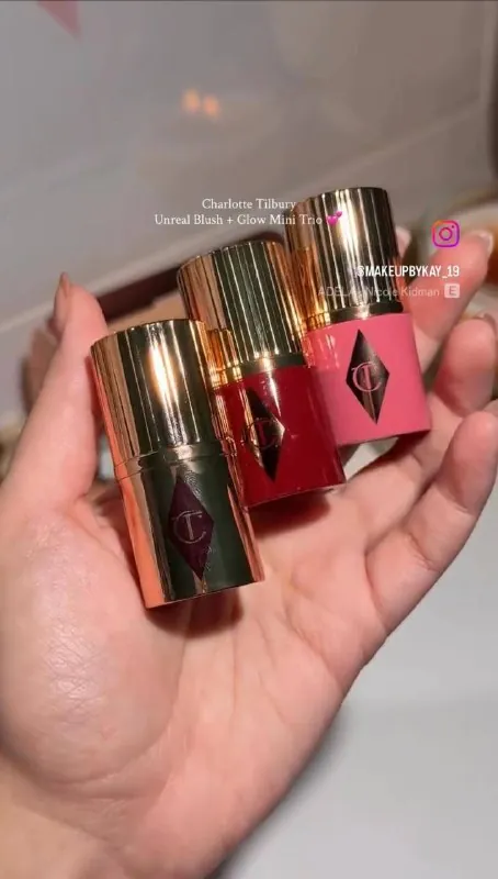 unreal blush glow mini trio by Charlotte Tilbury 🤝