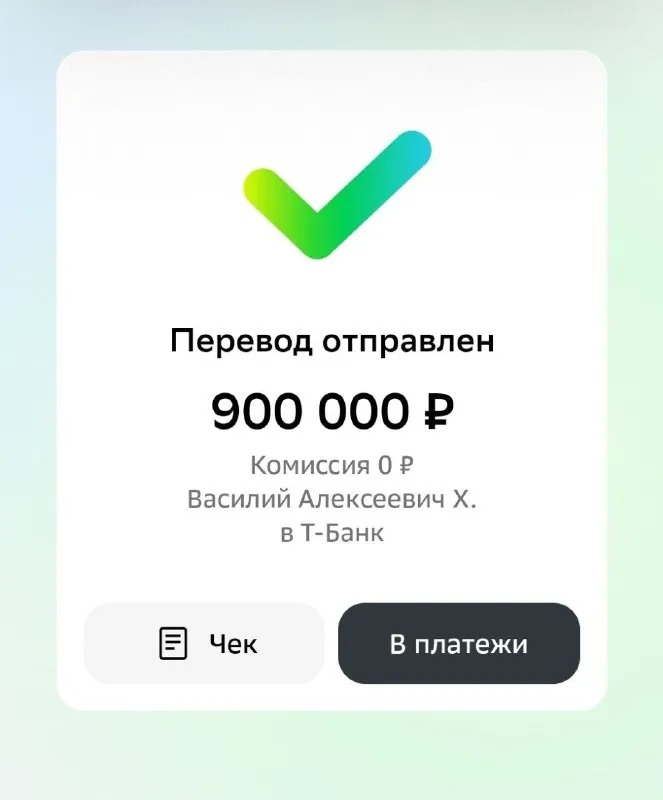 На фотке — самый большой денежный перевод в моей жизни.