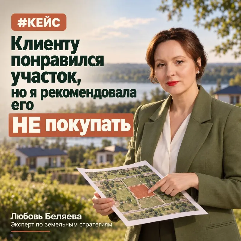 #КЕЙС 👎 Клиенту понравился участок, но я рекомендовала его 🫸 НЕ покупать